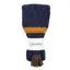 Lattice Sock - Navy and Mustard
